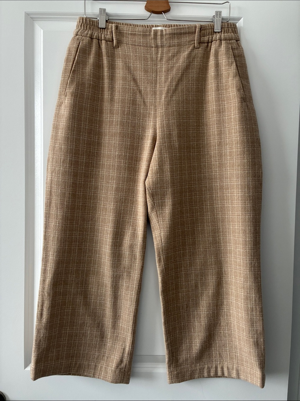 Aritzia Wilfred Size L Pull-On Joli Pant Wool & Cashmere Cropped Wide Leg Pants